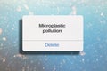 Microplastic Pollution Royalty Free Stock Photo