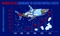 Microplastics abundance in easten tropical pacific. Landscape poster