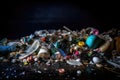 microplastics being consumed by plankton, with visible impact on the creatures