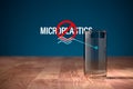 Microplastics free drinking water concept Royalty Free Stock Photo