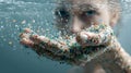 Microplastics in Humans: Tiny Plastic Particles Impacting Health Royalty Free Stock Photo