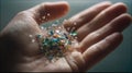 Microplastics in Humans: Tiny Plastic Particles Impacting Health Royalty Free Stock Photo