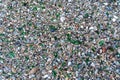 Microplastics on Sand Beach. Micro Plastics Garbage, Tiny Trash Pieces, Microplastic Waste, Dirty Shore