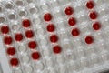Microplate with HIV abbreviation Royalty Free Stock Photo