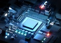 Microprocessor And CPU Technology Concept