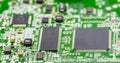 Microprocessor printed circuit board Royalty Free Stock Photo