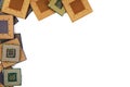 Microprocessors as background Royalty Free Stock Photo
