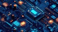 micropython streaming microcontroller Royalty Free Stock Photo