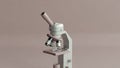 Microscope character Royalty Free Stock Photo