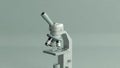 Microscope character Royalty Free Stock Photo