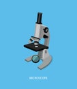 Microscope 3d Isometric Design Royalty Free Stock Photo