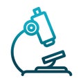 Microscope equipment laboratory science and research gradient style icon