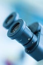 Microscope Eyepiece Royalty Free Stock Photo