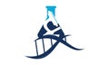 Microscope flask and DNA