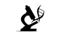 Microscope flask and DNA