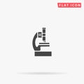 Microscope flat vector icon Royalty Free Stock Photo