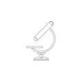 Microscope. flat vector icon Royalty Free Stock Photo