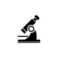 Microscope Flat Vector Icon Royalty Free Stock Photo