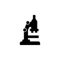 Microscope Flat Vector Icon Royalty Free Stock Photo