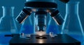 Microscope in Focus: Scientific Research and Discovery Royalty Free Stock Photo