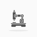Microscope biology science glyph icon Royalty Free Stock Photo