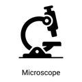 microscope glyph icon