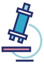 Microscope icon. Biology research sign. Science symbol