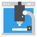 MICROSCOPE ICON SYMBOL VECTOR