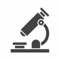 Microscope icon vector image. Royalty Free Stock Photo