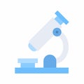 Microscope icon vector image. Royalty Free Stock Photo