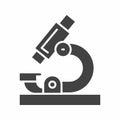 Microscope icon vector image. Royalty Free Stock Photo