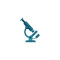 microscope icon vector, research solid logo illustration, colorf