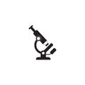 Microscope icon vector, research solid logo illustration, picto Royalty Free Stock Photo