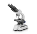 Microscope isolated white background.