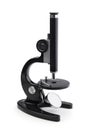 Microscope isolated on white Royalty Free Stock Photo