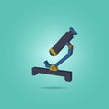 Microscope isometric icon. Simple color vector of science icons for ui and ux, website or mobile application