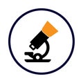 microscope, lab, medical, mirror, microscope icon