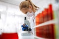 Microscope laboratory Royalty Free Stock Photo