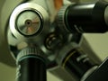 Microscope lens from laboratory Royalty Free Stock Photo