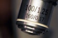 Microscope lens macro Royalty Free Stock Photo