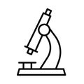 Microscope line icon