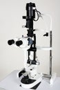 Microscope for medical researches Royalty Free Stock Photo