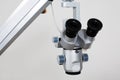 Microscope for medical researches Royalty Free Stock Photo