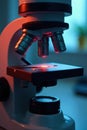 Microscope objective lens with high magnification Depth of field shows intricate glasswork , science, research, sharp
