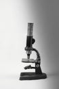 Old microscope for inspection and analysis of defects.