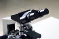 microscope optical instrument capable of magnifying images of very small objects thanks to its resolving power