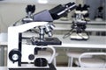 microscope optical instrument capable of magnifying images of very small objects thanks to its resolving power