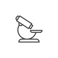 Microscope outline icon