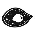 Microscope parasite icon, simple style