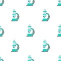 Microscope pattern seamless vector Royalty Free Stock Photo